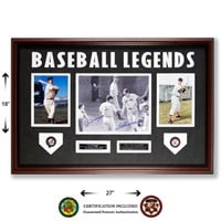 DiMaggio & Williams Baseball Legends Signed GFA
