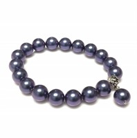 10 MM Shell Pearl Beads Stretch Bracelet
