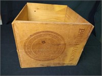 Paul Mason advertising wood box