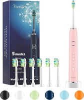 7AM2M SONIC ELECTRIC TOOTHBRUSH WITH 6 BRUSH