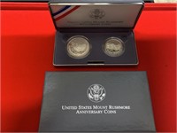 1991 Mount Rushmore Silver Dollar Box&coa Mint