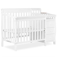 4-in-1 Mini Convertible Crib And Changer