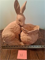 Ceramic rabbit planter
16" H