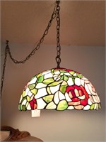 Hanging Tiffany style lamp
16" dia.
