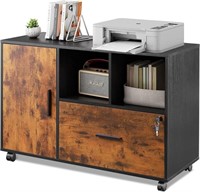 DEVAISE Office File Cabinet with Lock