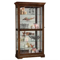 Cherry Bordeaux 7-shelf Curio Cabinet