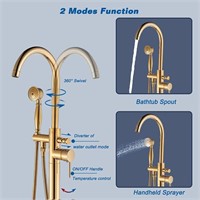 Votamuta Freestanding Faucet for Bathroom in Gold