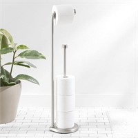 Amazon Basics Bathroom Toilet Paper Holder Stand