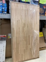 39 and 1/2 x 74 1/2 butcher block