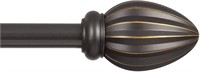 Kenney 5/8" Fast Fit Bailey Curtain Rod 66"-120"