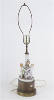 Meissen Style Table Lamp with Putti