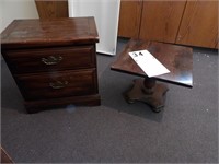 2 drawer wood chest