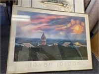 Framed Clemson print