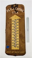 Antique Metal RC Cola Advertising Thermometer