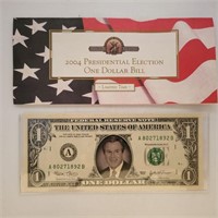 2004 Presidential Election One Dollar Bill