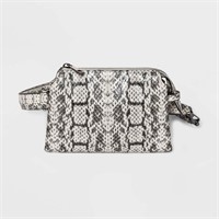 Snake Print Double Guet Fanny Pack - a New Day™