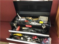 HYPERTOUGH TOOL BOX WITH ASSORTED TOOLS