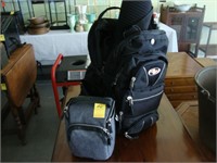 Garman GPS and a black backpack.