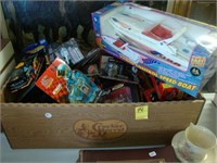 Lot of various Matchbox cars along with radio