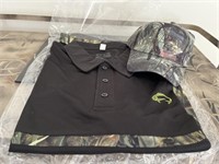 Fishouflage Shirt 2XL & Hat - New