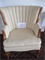 WING BACK UPHOLSTERED PARLOR CHAIR