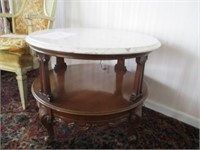 28.5X22 MARBLE TOP TABLE