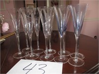 10" CHAMPAIN FLUTES (10 IN LOT)