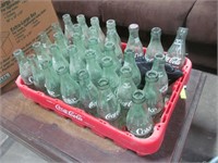 Red Coca-Cola Crate with Bottles