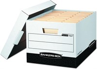 Bankers Box R-KIVE Heavy-Duty Storage Boxes, 12pk