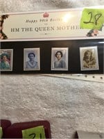 Queen Mother 90th Birthday stamps