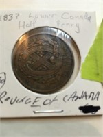 1837 Half penny Lower Canada (Quebec)