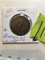 1852 Haf penny Lower Canada