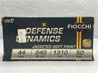 (50) Rounds 44 Mag 240gr Jacketed Soft Point -