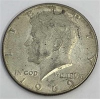 1969 US Kennedy Half Dollar