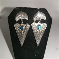 Silver Earrings unmarked