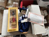 Crystal Bradley doll w COA and other needs repair