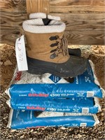 3 Bags Of Safe Step Salt & Weather Proof Boots