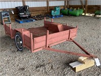 Wooden Tailer With Ramps & Wheels Flat