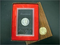 1971 40% SILVER IKE PROOF  IN BROWN BOX