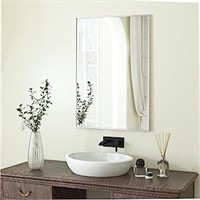 HARRITPURE 20“x28” Rectangular Mirror, Silver