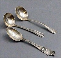 Three Sterling Silver Spoons