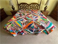 King Size Quilt 88" x 104" Groovy