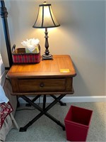 Campaign Style Bedside Table & Accessories