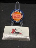 Iowa Centennial Celebration Iowa 1846-1946 Des
