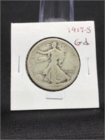 1917 S 1/2 Dollar