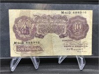 Bank of England 10 Shilling Note