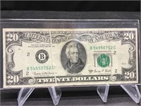 1969C $20 Error - Gutter Fold