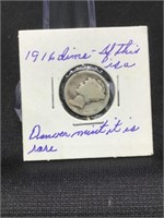 1916 Mercury Dime ( no mint mark)