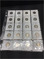 Set of "S" Mint Proof Jefferson Nickel 1968-2006