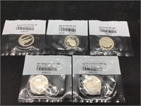 5 Coins 2012-2013 S Mind Proof Parks Quarters